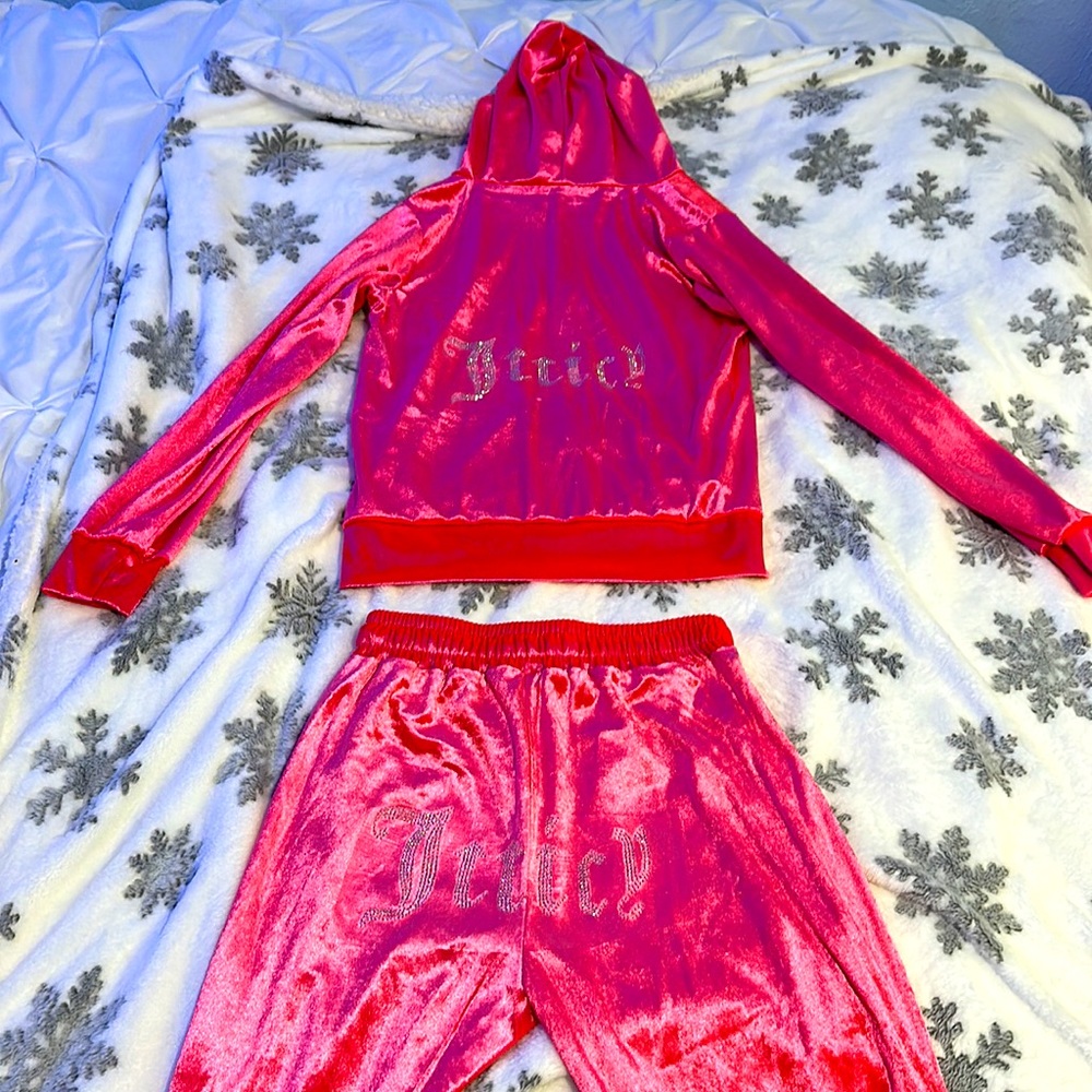 Pink Velvet juicy track suit